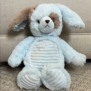 Adorable Blue and Brown Plush Puppy
